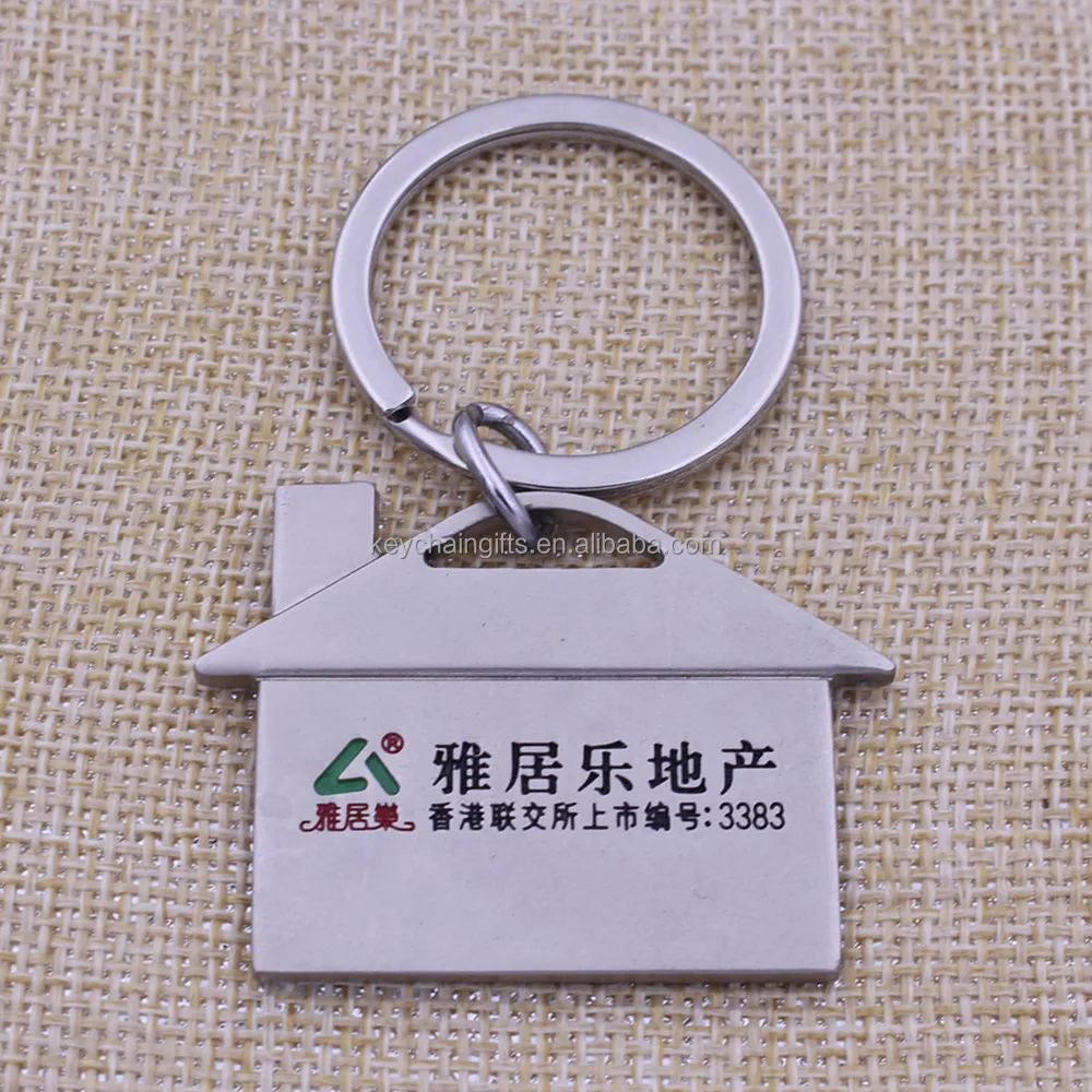 House shaped key chain
