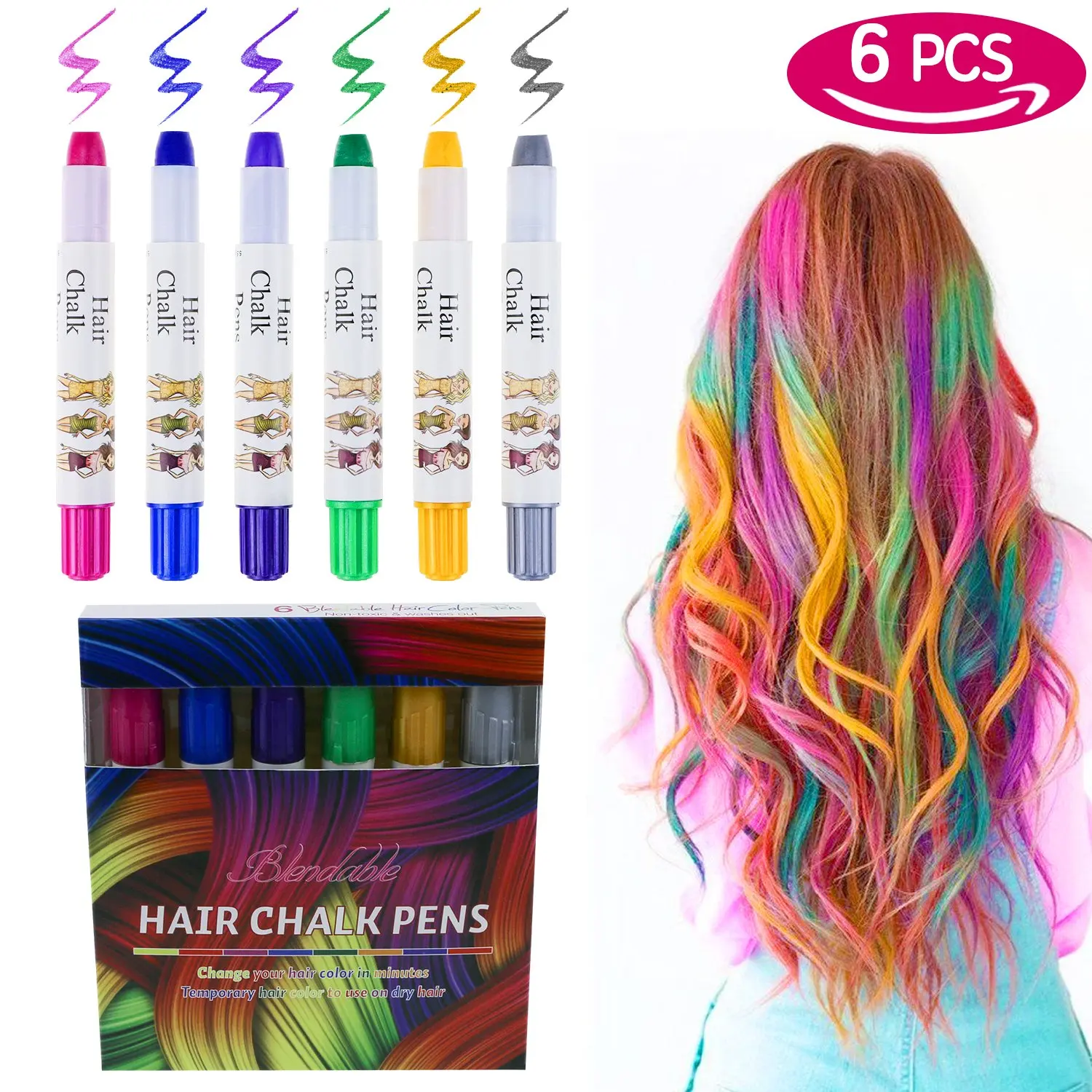 Hair Coloring Chalk как пользоваться