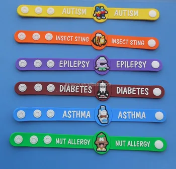 pulseras de identificación médica para niños diabetes