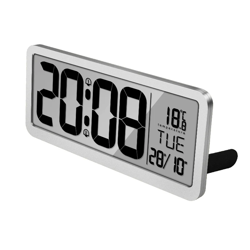 High Quality Lcd Music Wall Mounted Clock Desktop Music Alarm Clock