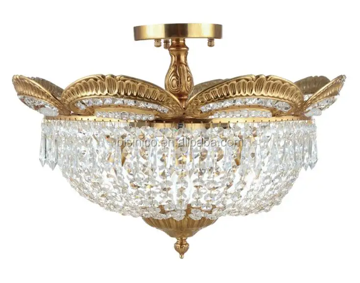 Latest Design European Style Modern 4 Lights Bronze And Crystal