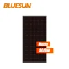Bluesun 400w full black mono solares panels 380w 390 watt 400w 400 watt 400wp monocrystalline solar PV panel all black for roof