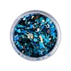 Jingxin Wholesale Box Package Assorted Color Hexagon Face Glitter Cosmetic Makeup Glitter with Glitter Tattoo Gel for Raves and