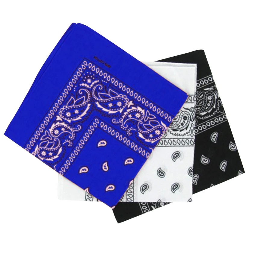 Promotional Printed Square Cotton Custom Bandanas No Minimum Buy