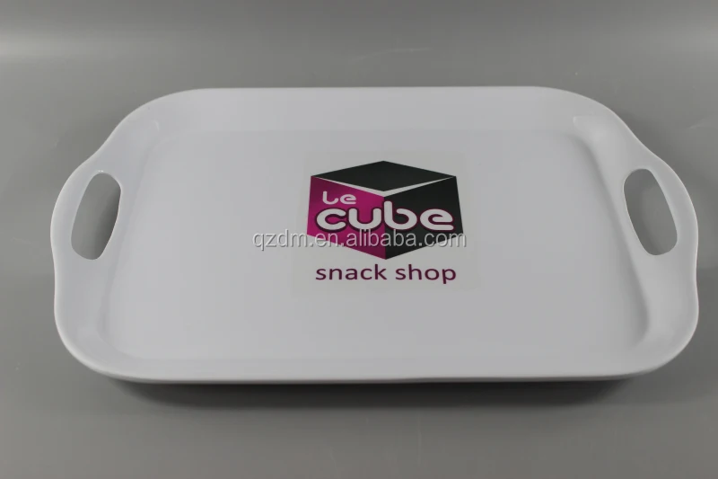 14-16-18 inch Melamine tray Plastic tray with handle