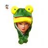 Plush Winter Warm Fluffy Hooded Earmuff Frog Animal Hats HPC-2638