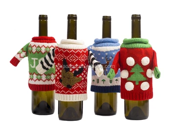 wine bottle christmas jumper