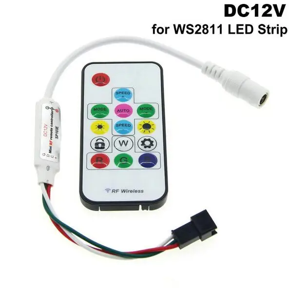 Wireless RF digital RGB led pixel Controller for WS2811 WS2812 WS2812B rgb strip