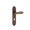 Vintage Style Elegant Long Push Pull Classic Plate popular door Handle with plate