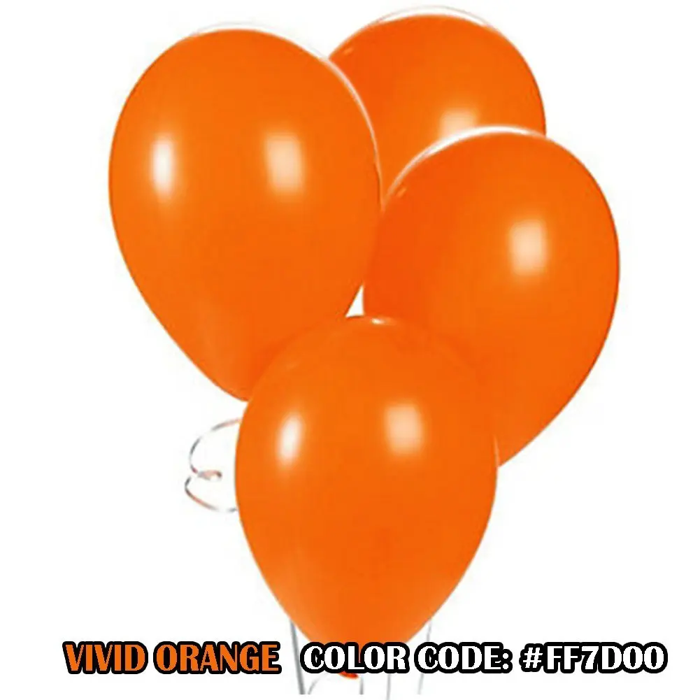 The Elixir Balloons Orange Color 100 Sets 12 Round Latex The Elixir Balloons Orange Color 100 Sets 12 Round Latex Ballon