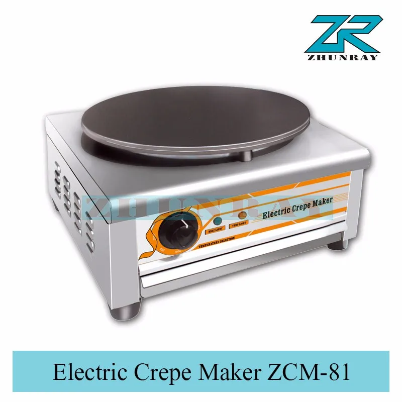 16" 2000W Electric Crepe Machine Cooking Surface Pancakes Maker Griddle W Handle