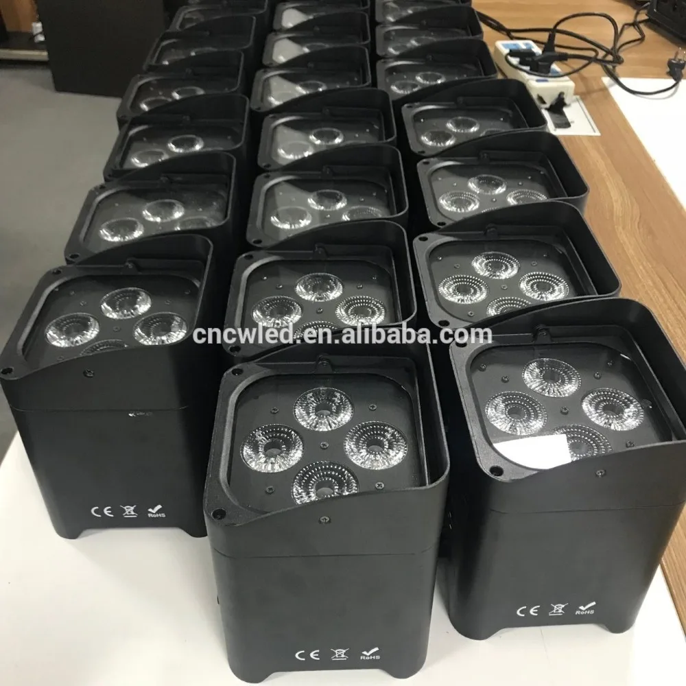 High quality 4 PCS 18W 6In1 wireless battery LED par light stage lighting