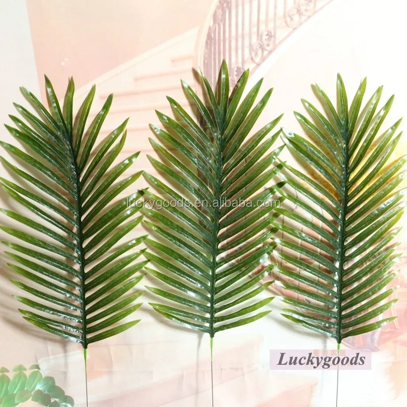 Llv022 80cm Artificial Green Fake Palm Tree Leaf Wholesale Buy Fake