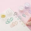 Water drop shape creative bookmark metal book folder Paper clip bookmark