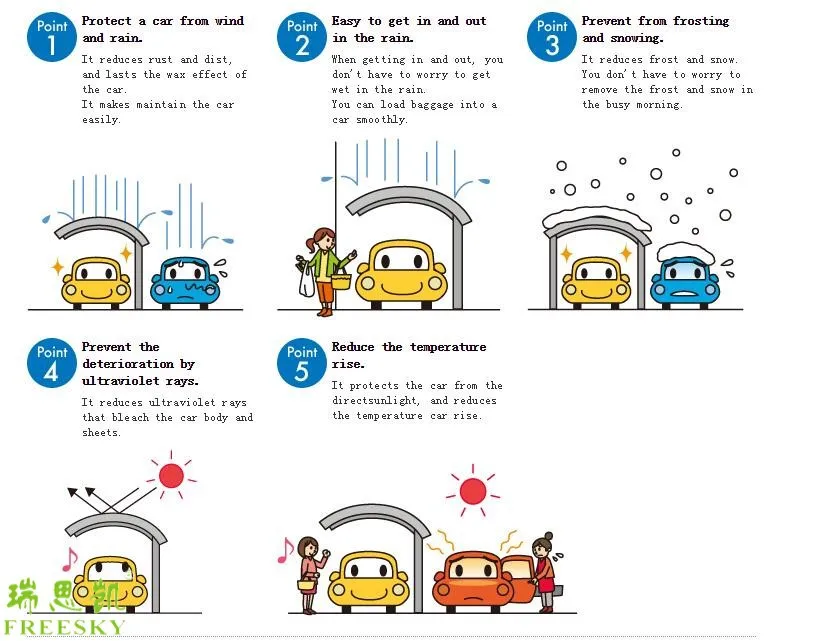 aluminum car tent for car wash
