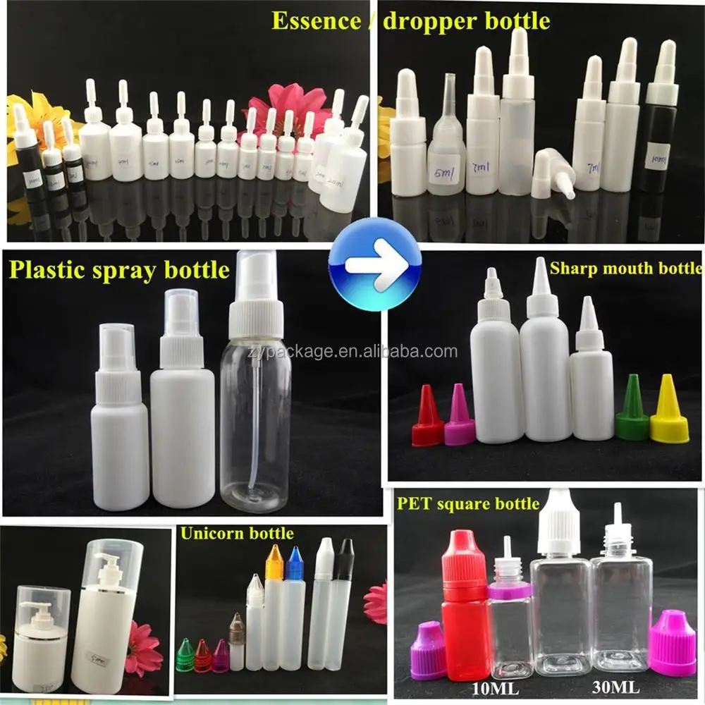 5ml 10ml 15ml Squeeze Liquid Glue Bottle With Childproof Cap Plastic