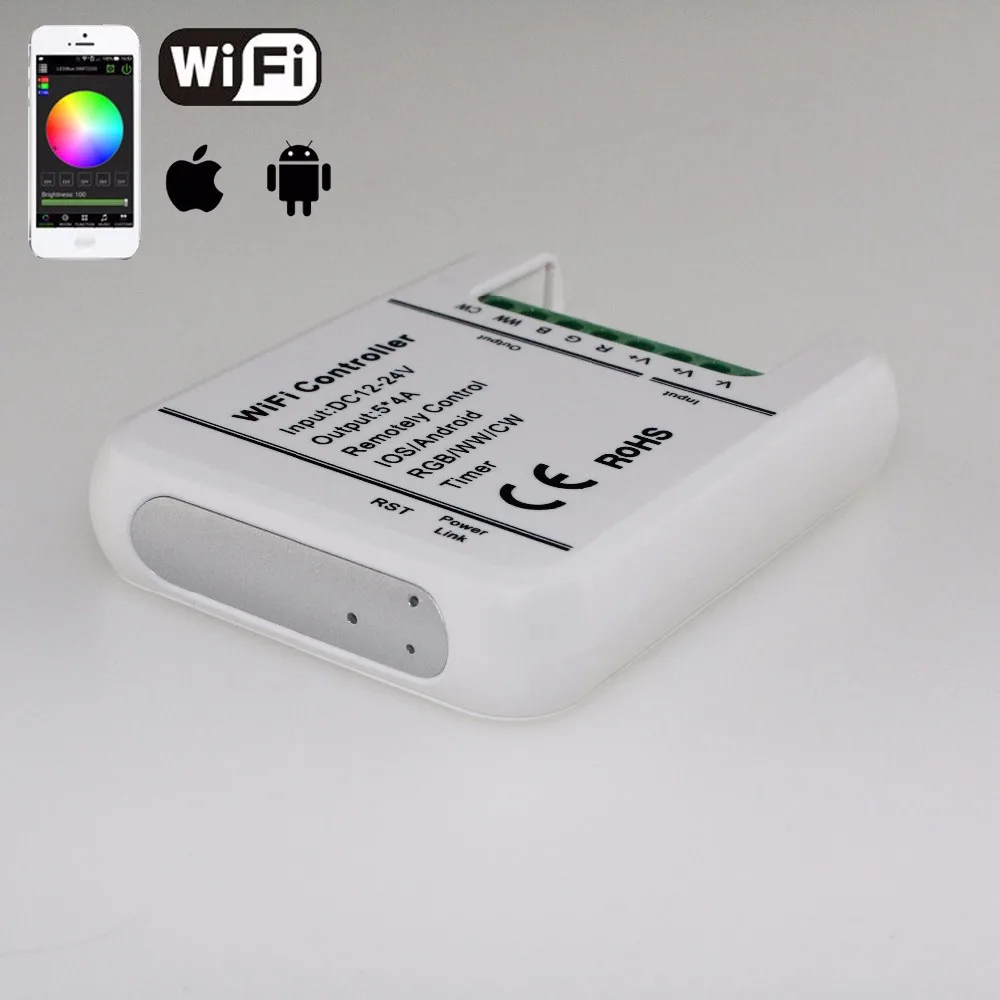 Support IOS and Android Wifi rgb led controller DC12V