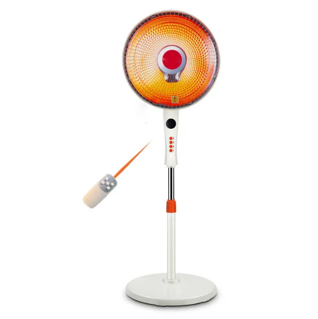 Standing carbon fiber electric fan heater adjustable Freestand fan shaped Oscillating 900w infrared heater