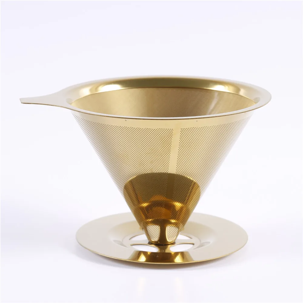 Gold Color Reusable Coffee Filter Buy Titanium Coffee Filter,Coffee
