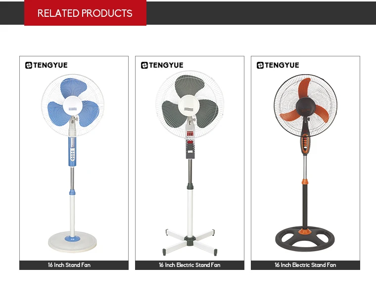 Hot Sale 16inch Basic Stand Fan / Household Electrical Plastic Spare
