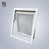 High quality residential white double glass vertical opening aluminum awning window