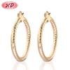 2019 Latest Fashion Design 18K Gold Plated Oversized Hoop Earings For Women jewel