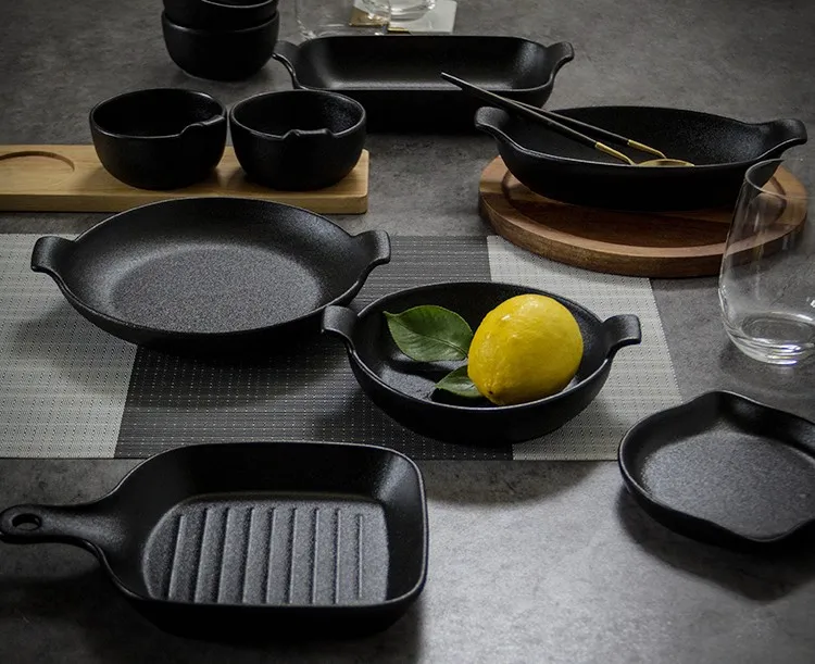 Hot Selling Dinnerware Stoneware Baking Dish Wholesale Ceramic Plate