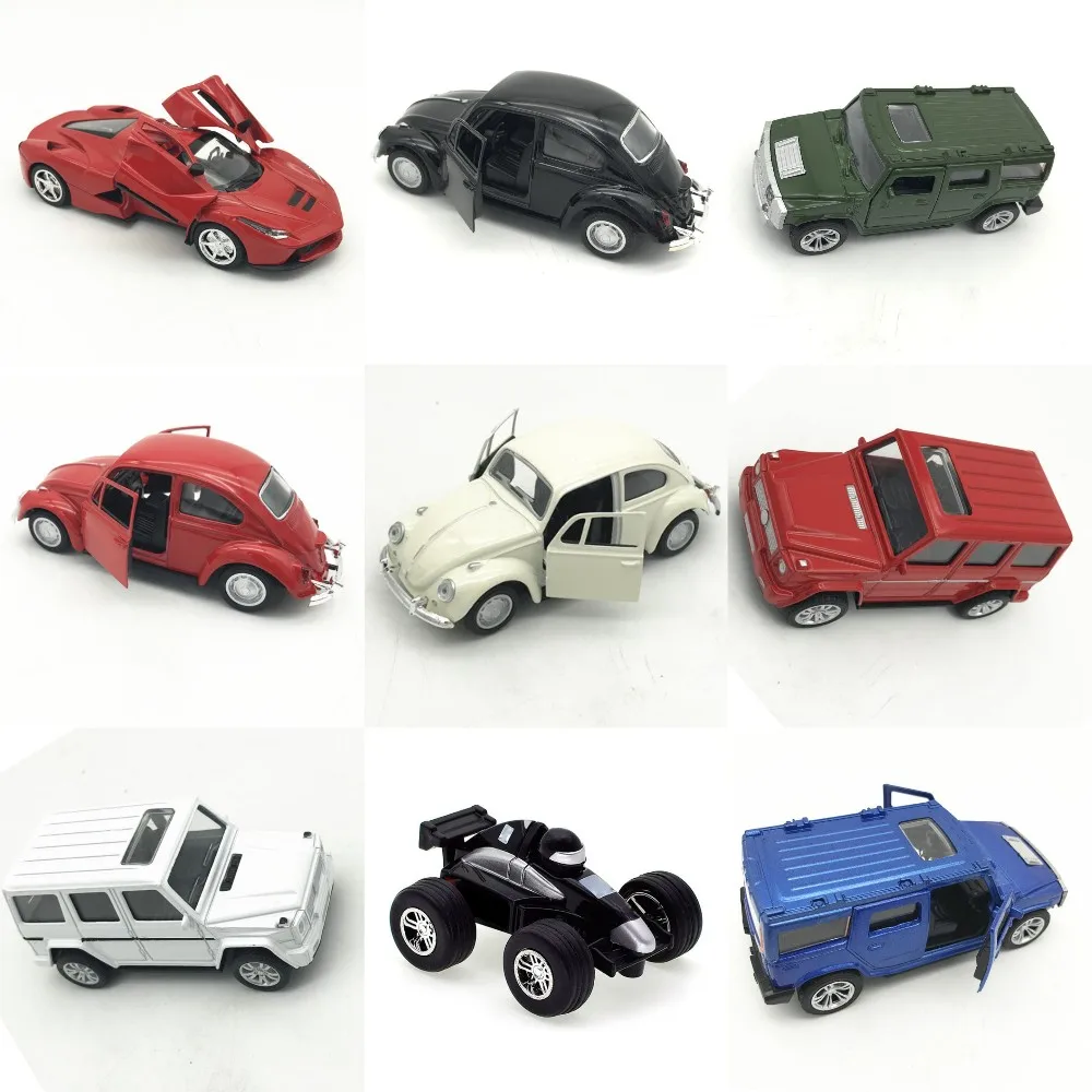 136 High Quality Diecast Model Car Pullback Multicolor Alloy Die Cast