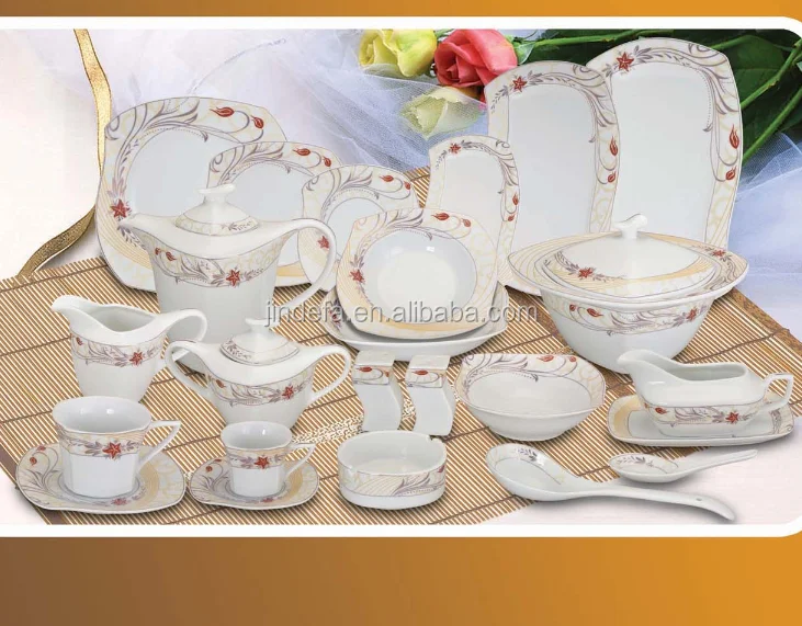 S Shape 133pcs 120 Pieces Fine Porcelain Ceramic Middle East Egyptian