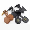 fashion custom made resin imitation horn pu leather toggle button for coat