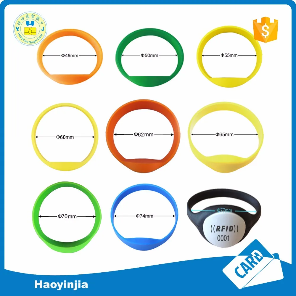 Waterproof Silicone Rfid Wristbands Hotel Key Bracelets For Access