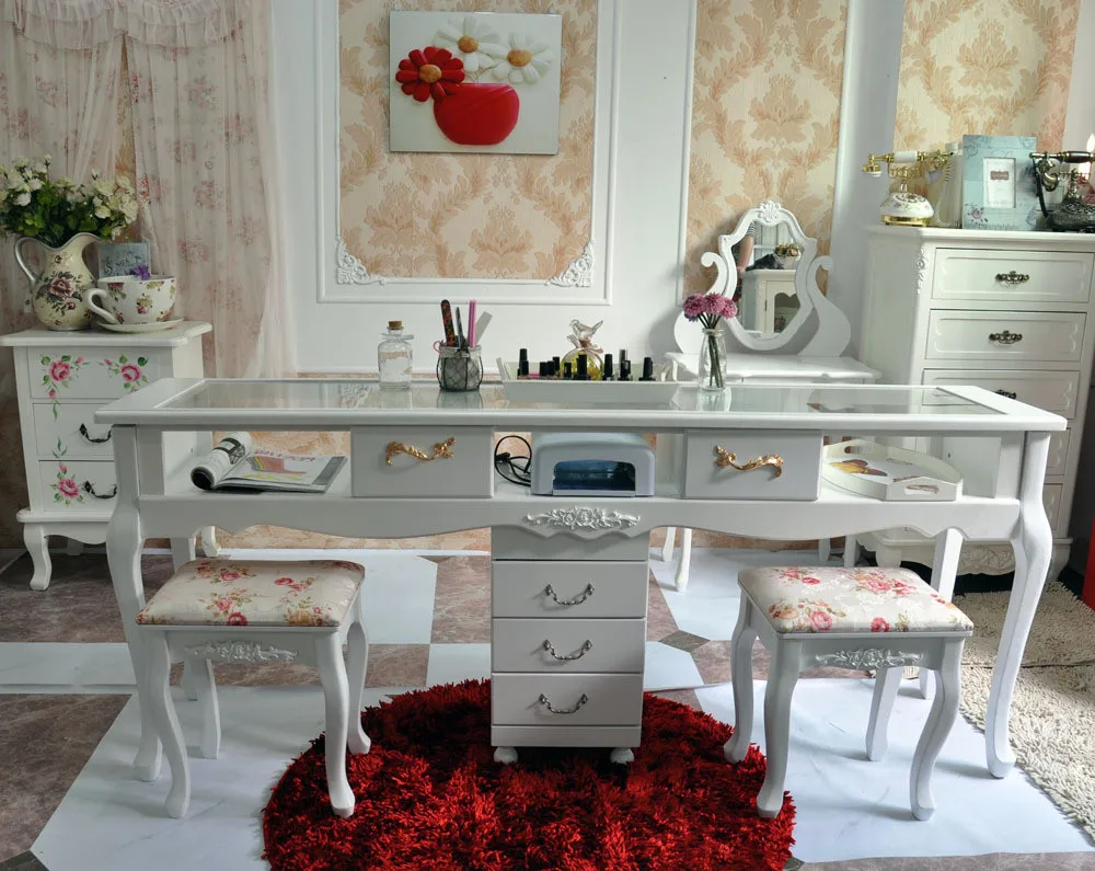 Modern Manicure Table With 16 Black Manicure Set For Manicure Table