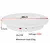 ComXim 40cm 15.7in 220V Random Rotation 35sec/lap 360 Degree Electric Photography Turntable Rotating Display Stand