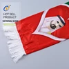 Hot selling new Black Gold Tassel Uae National Day Cotton Knitted Flag Scarf