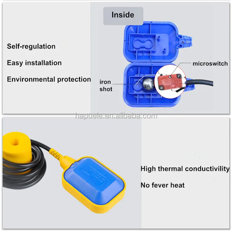 High Quality Flygt Float Switch,Fuel Tank Float Switch,Oil Tank Float