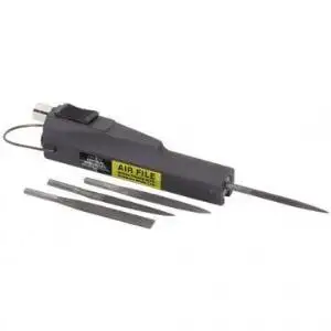 1/4-inch Pneumatic Air File with Flat Cut, Half-Round, Round, and Triangular Files by Central Pneumatic