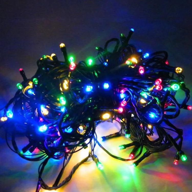 Warm White Rgb Xmas Solar Fairy 100 Micro Led String Lights