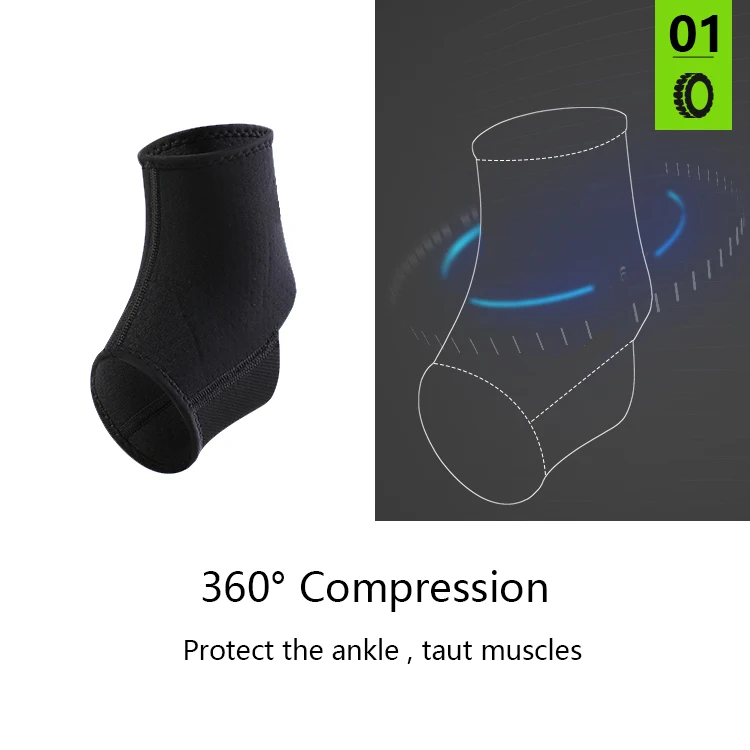 Copper Adjustable Stabilizer Elastic Ankle Brace Support