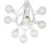 E12 base LED festoon lighting vintage patio globe G40 outdoor string lights