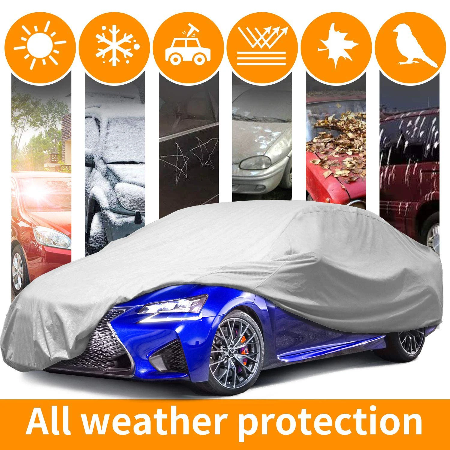 Resistant Waterproof Dustproof Scratchless Automobile Protective Car ...