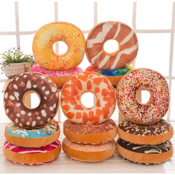 plush donut pillow