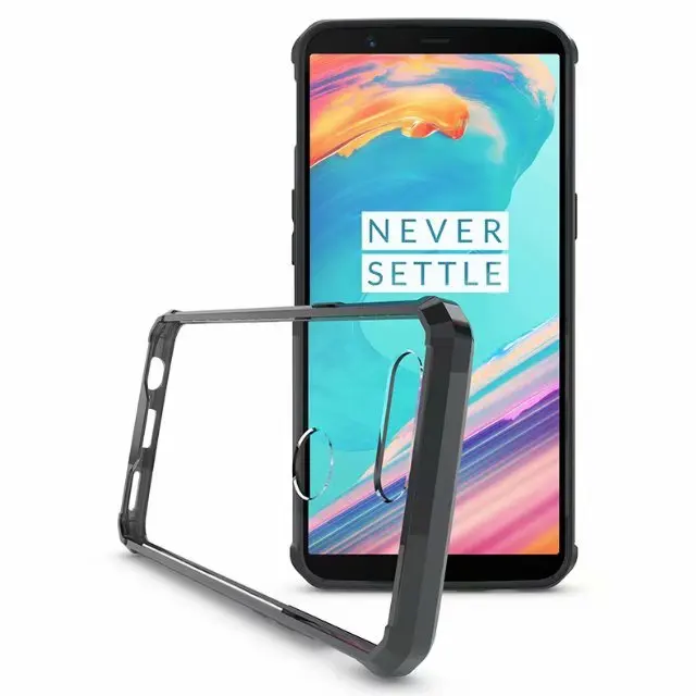 Transparent shockproof hybrid knight case cover armor Slim Armor TPU+PC phone case for 1+5 T 1+6