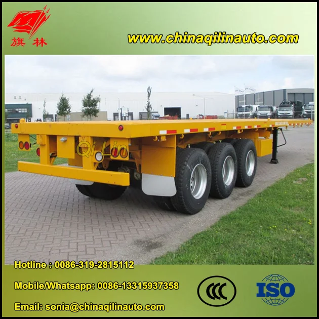 3-Axle Container Flatbed trailer truck trailer