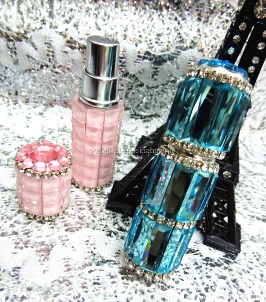 5 Ml Blue Crystal Diamonds Perfume Bottles Buy Perfume Bottle,Blue