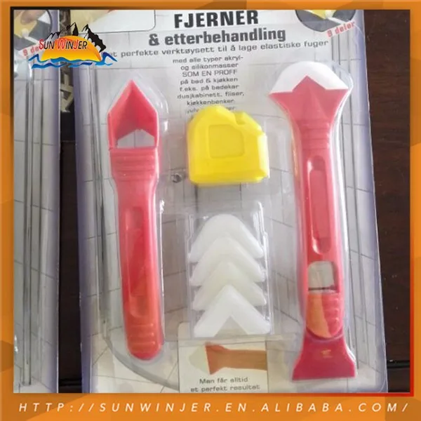 Draper 3 Piece Silicone Sealant Remover & Smoothing Kit Caulk Removal