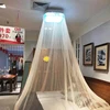 Automatic mosquito nets easy operation 30 seconds retractable with ceiling lamp mosquito nets for Princess's room, daughter's ro