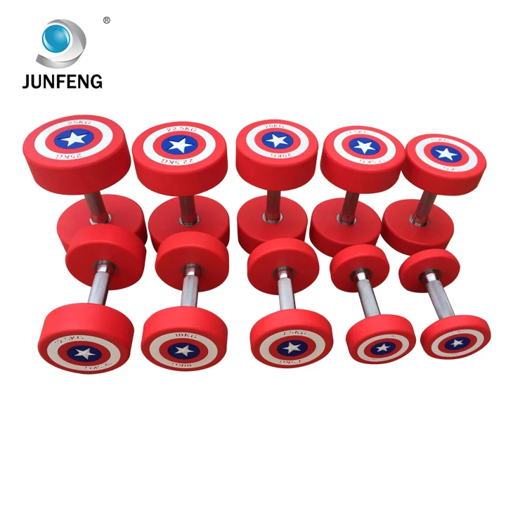 cheap rubber dumbbell sets