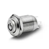 New design lamp switches 12v 12mm stainless steel push button switch