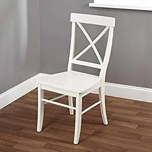 White Wood Desk Chair Find Deals On Get Quotations Desk Chairs Dining Chair Simple Living Easton Antique White Cross Back 1516227