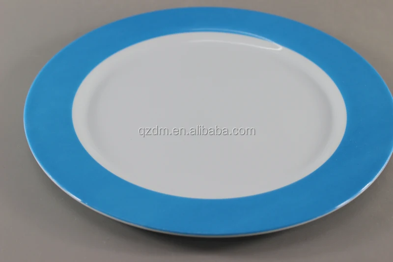 25cm Simple Plastic Round Plate Melamine flat plate 10inch